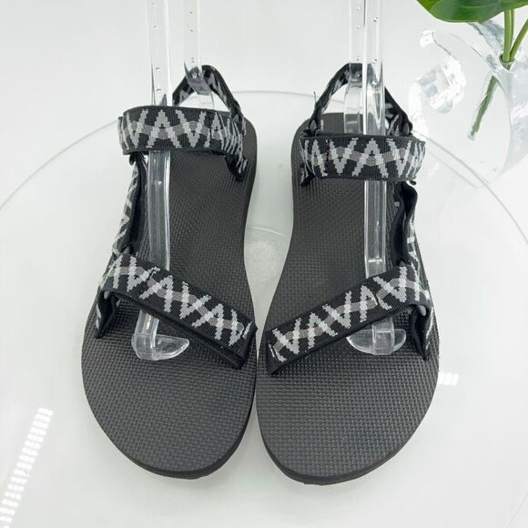 Teva Mens Original Universal Sandal Size 13 Black Gray Nylon Adjustable - Picture 2 of 16